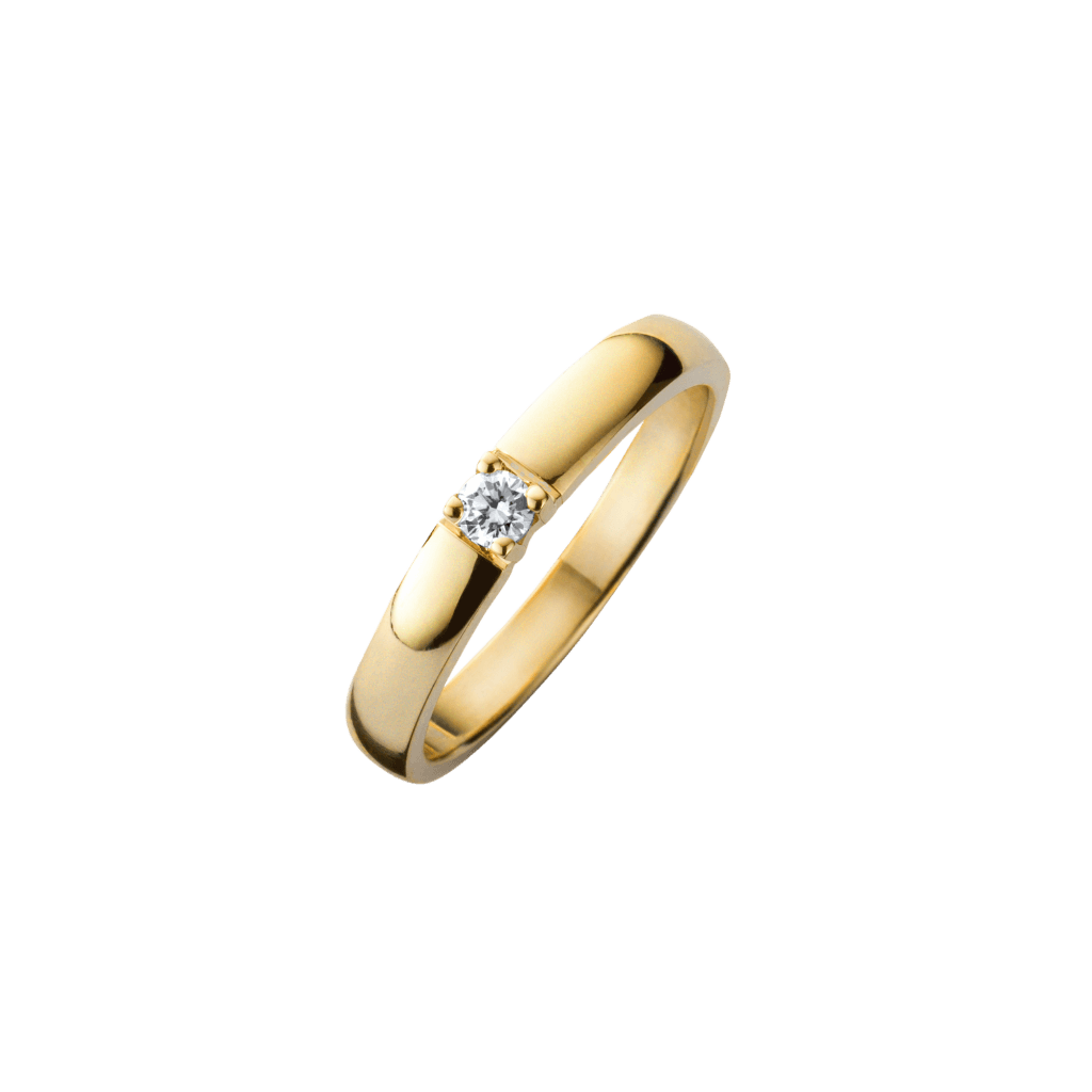 Schaap en Citroen Diamonds ring geelgoud met diamant - #1 Schaap en Citroen Diamonds ring geelgoud met diamant - #1