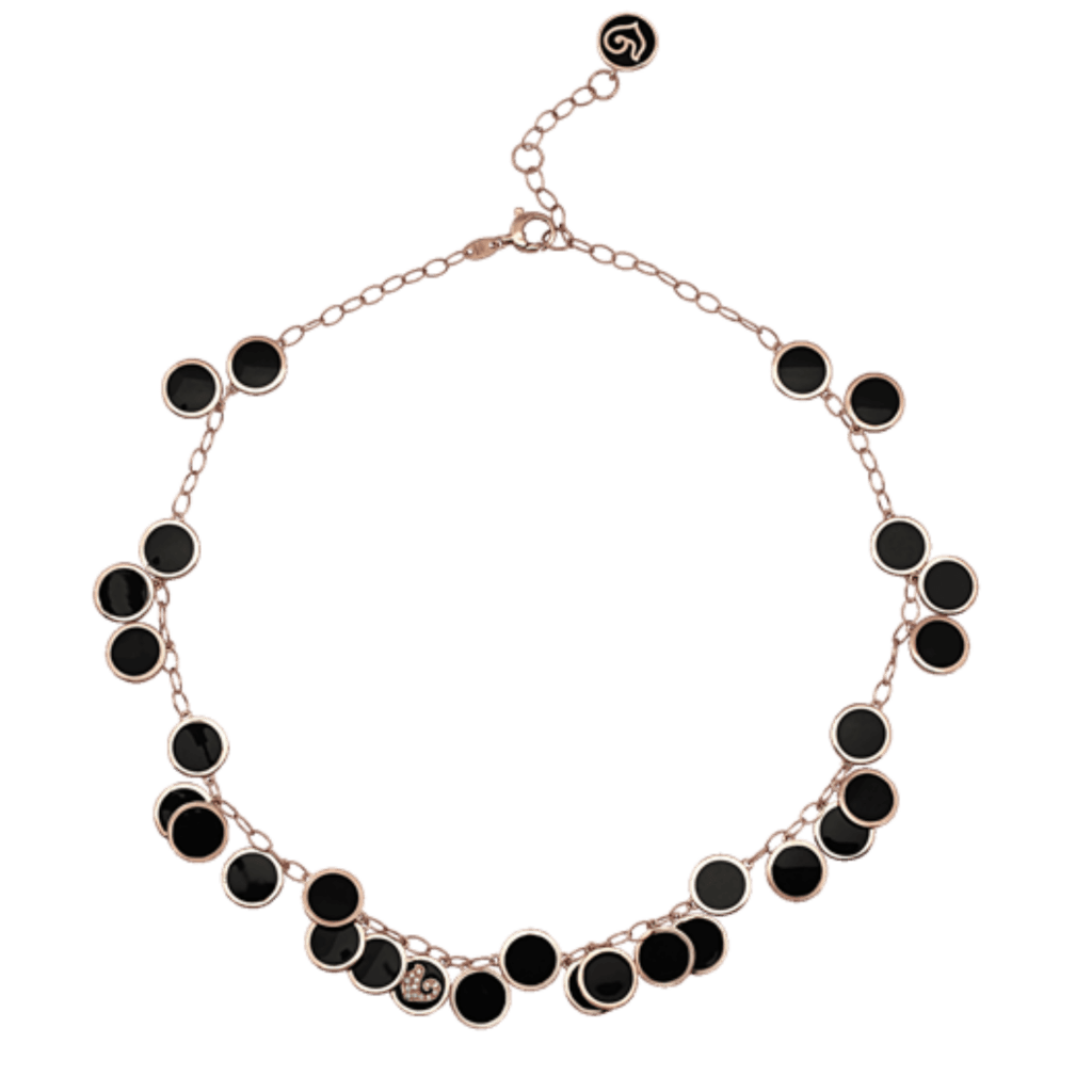 Chantecler Paillettes collier roodgoud met diamant - 42612 - #1
