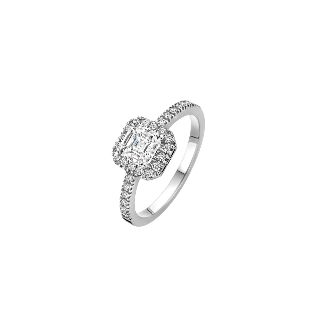 Royal Asscher Margriet ring witgoud met diamant - R.120.RAC.WG.26 GIA - #1 Royal Asscher Margriet ring witgoud met diamant - R.120.RAC.WG.26 GIA - #1