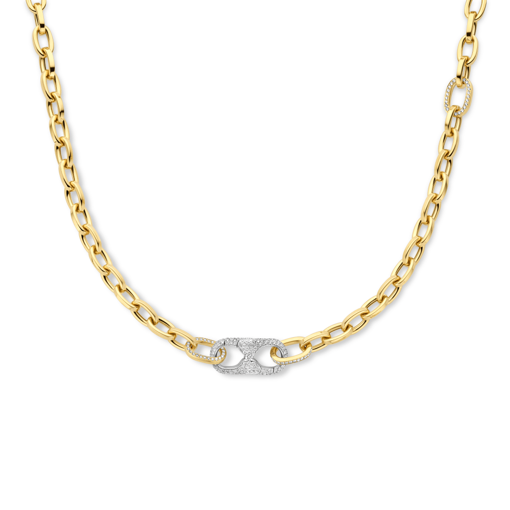 Schaap en Citroen Diamonds collier geelgoud - #2