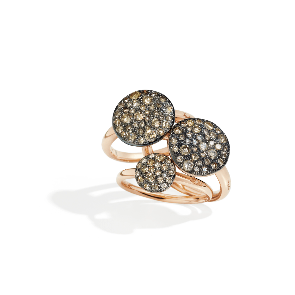 Pomellato Sabbia ring roodgoud met diamant - PAB2040 O7000 DBR00 - #6 Pomellato Sabbia ring roodgoud met diamant - PAB2040 O7000 DBR00 - #6