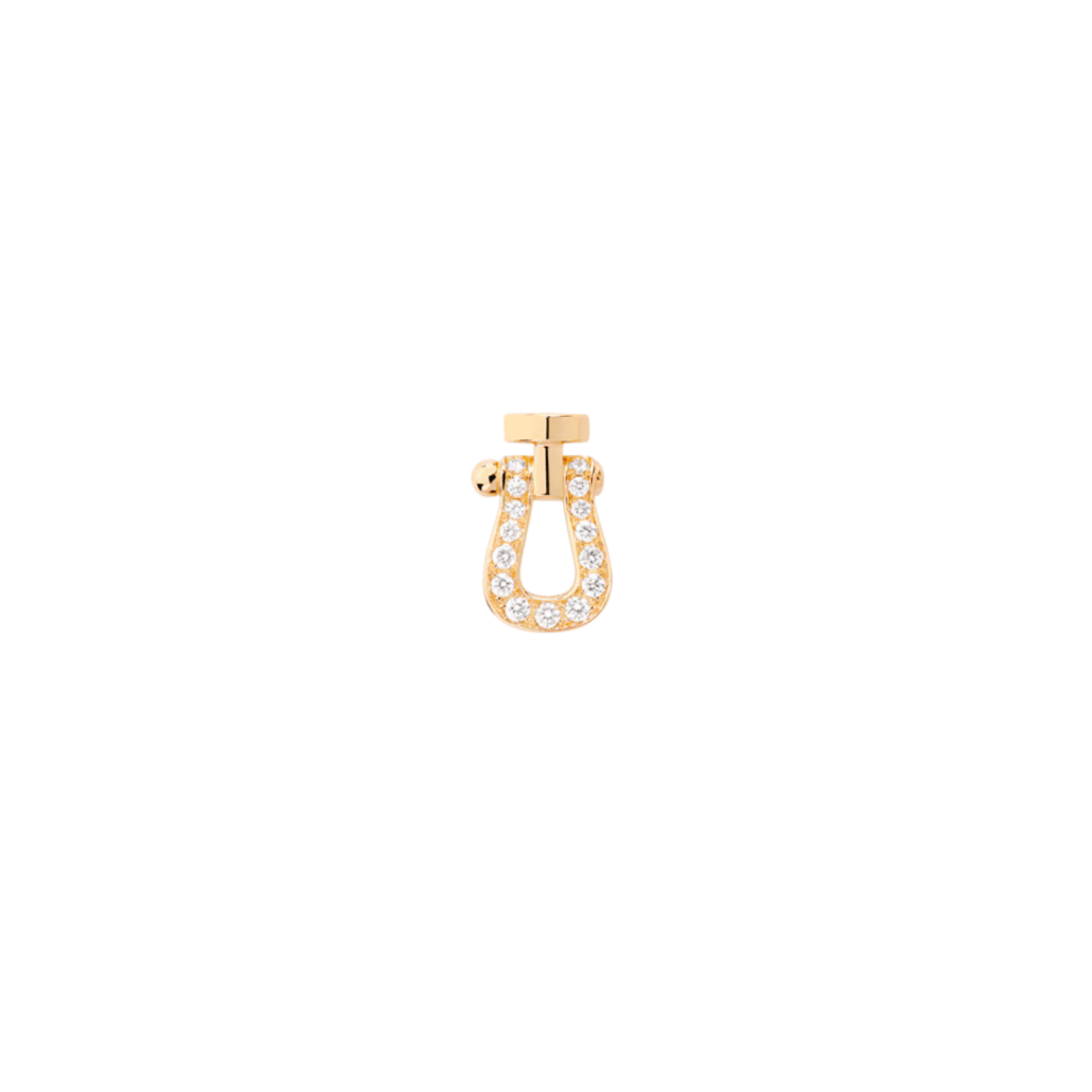 Fred Force 10 oorsieraad geelgoud met diamant - 8B0318-000 - #1