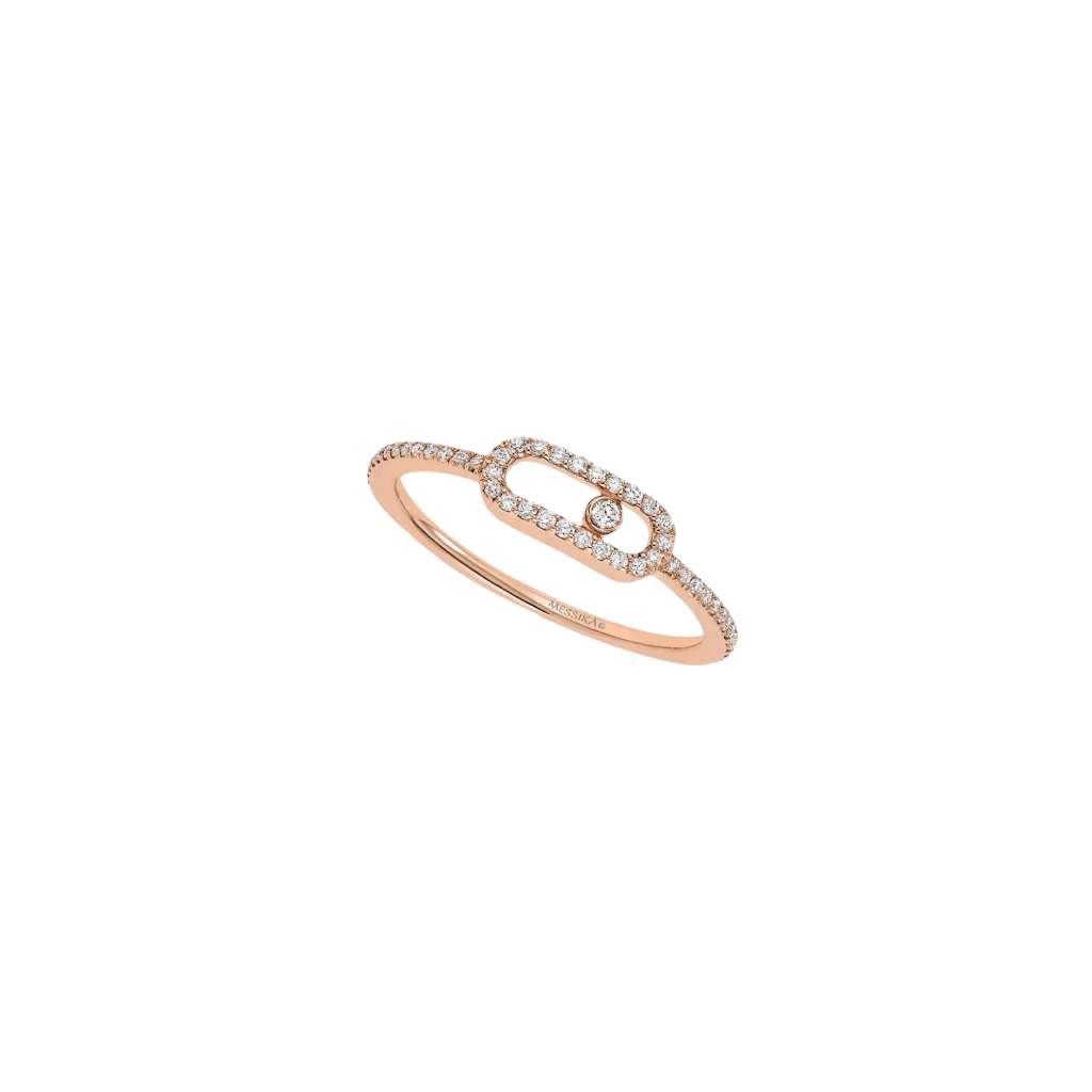 Messika Move Uno ring roodgoud met diamant - 5630-PG - #1 Messika Move Uno ring roodgoud met diamant - 5630-PG - #1