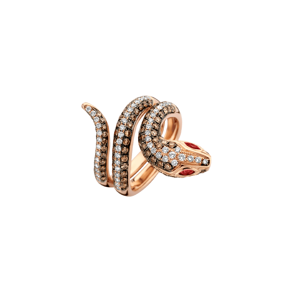 Schaap en Citroen Diamonds ring roodgoud met robijn - #3 Schaap en Citroen Diamonds ring roodgoud met robijn - #3