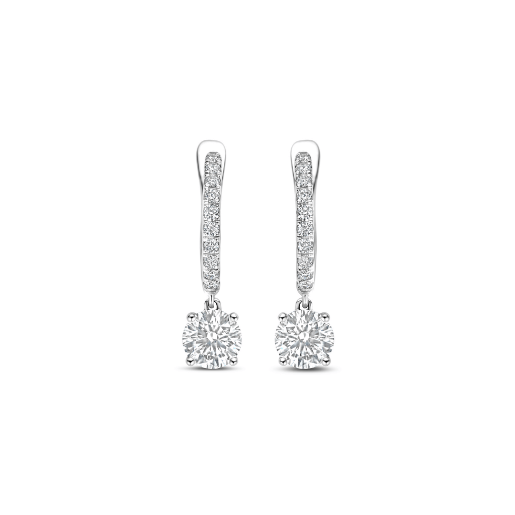 Royal Asscher Rose oorsieraad witgoud met diamant - E.222.RAB.18WG.1 GIA - #4 Royal Asscher Rose oorsieraad witgoud met diamant - E.222.RAB.18WG.1 GIA - #4