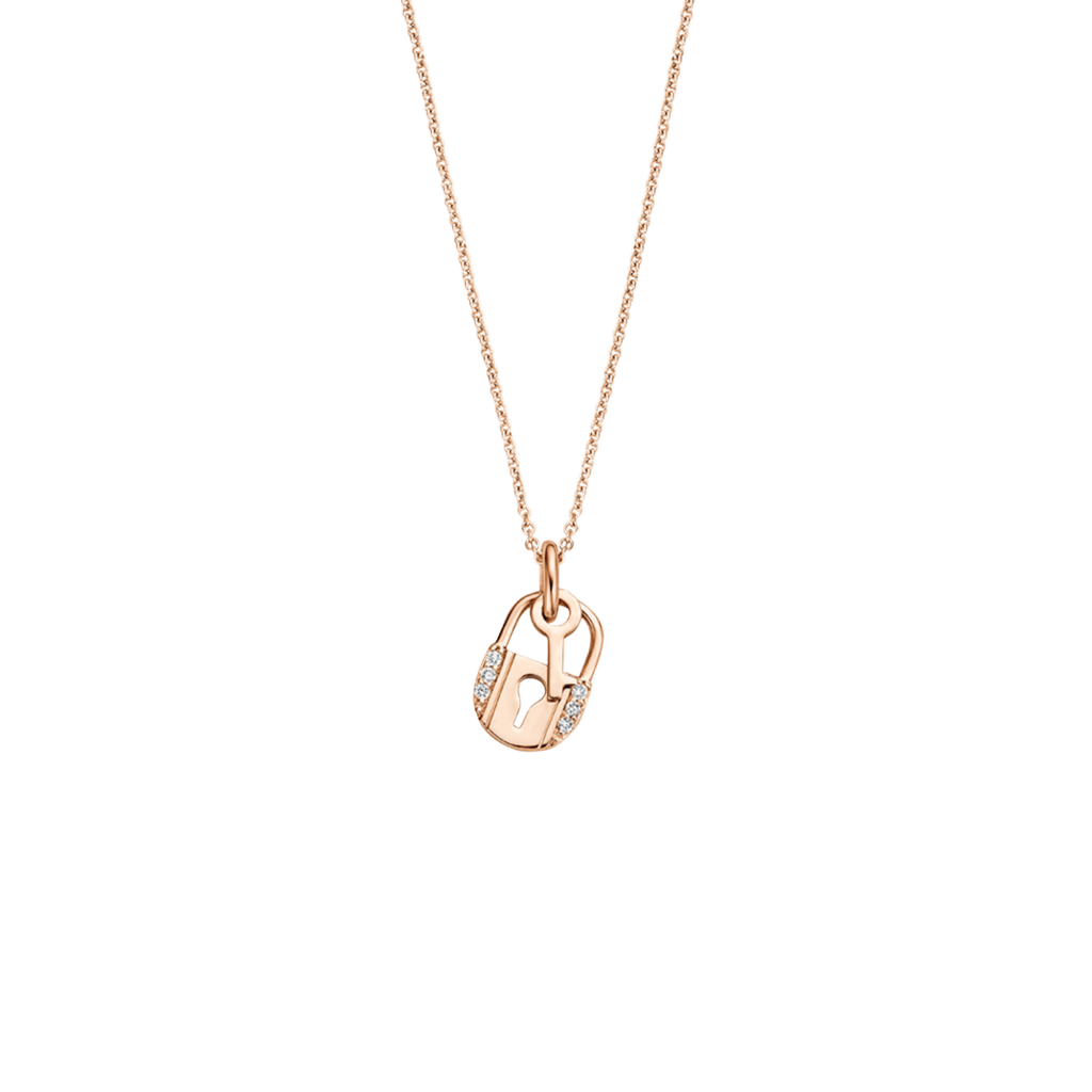 Schaap en Citroen Diamonds collier roodgoud met diamant - #1