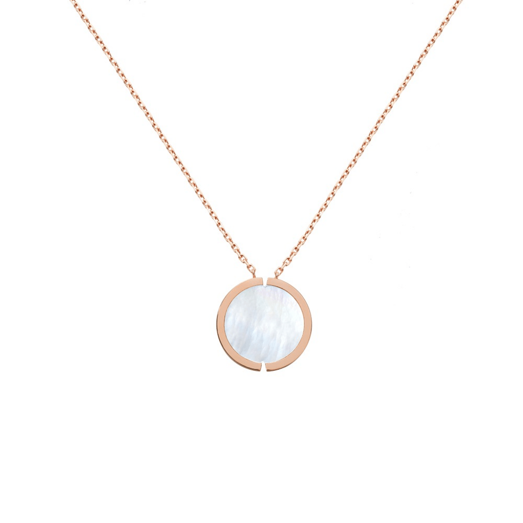 Fred Chance Infinie Lucky Medals collier roodgoud met diamant - 7B0268-000 - #3 Fred Chance Infinie Lucky Medals collier roodgoud met diamant - 7B0268-000 - #3
