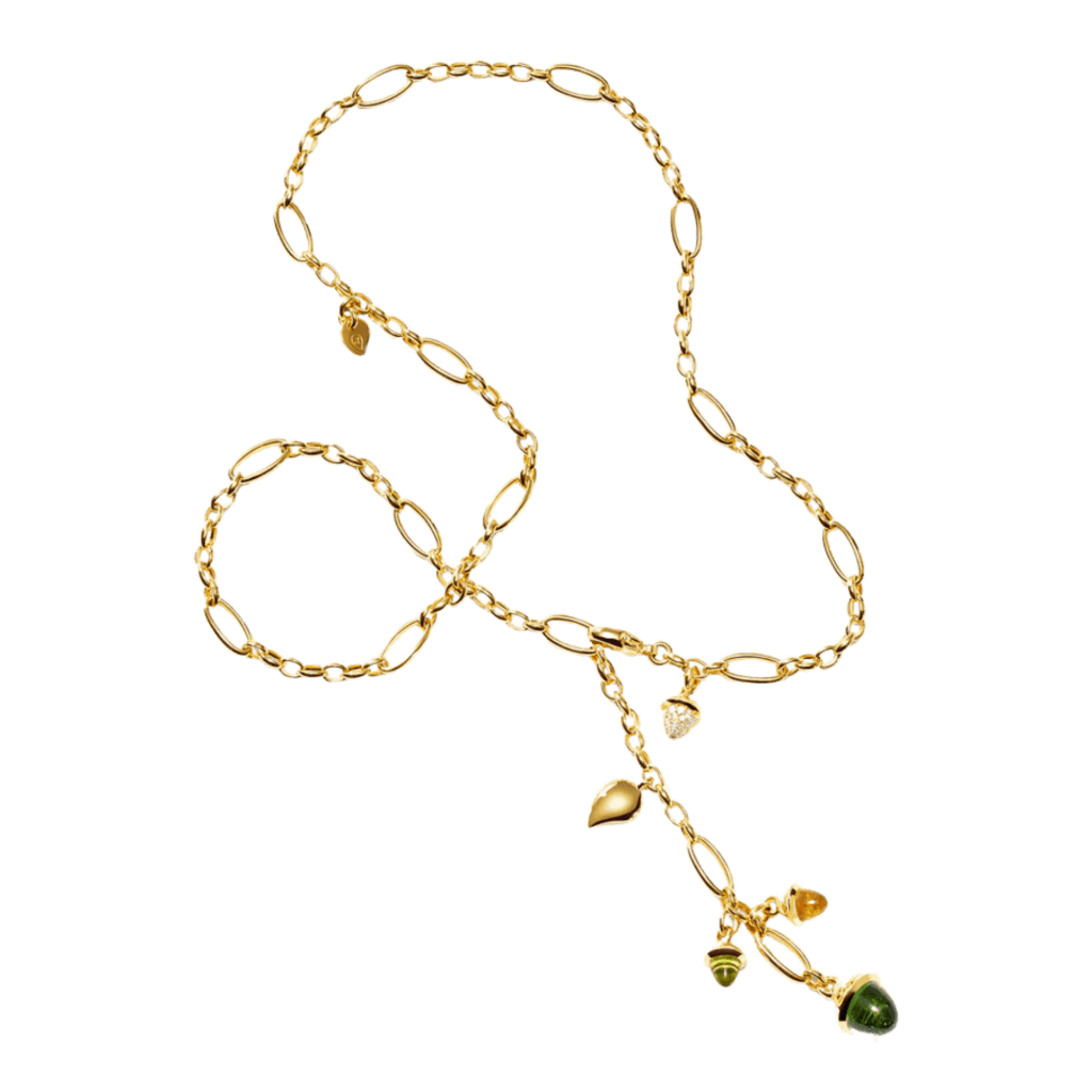 Tamara Comolli Mikado collier geelgoud met peridoot - N-M-Del51-RF-p-yg - #4 Tamara Comolli Mikado collier geelgoud met peridoot - N-M-Del51-RF-p-yg - #4