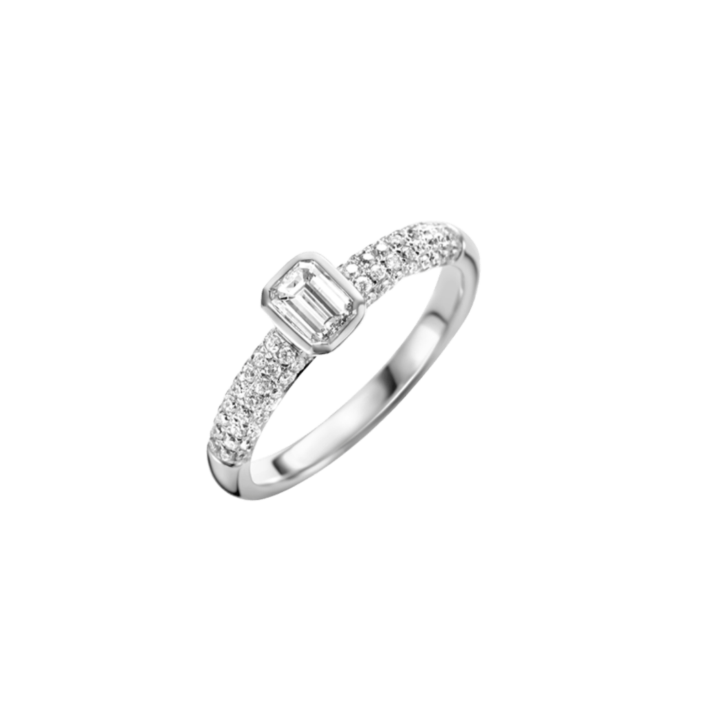 Schaap en Citroen Diamonds ring witgoud met diamant - #1 Schaap en Citroen Diamonds ring witgoud met diamant - #1