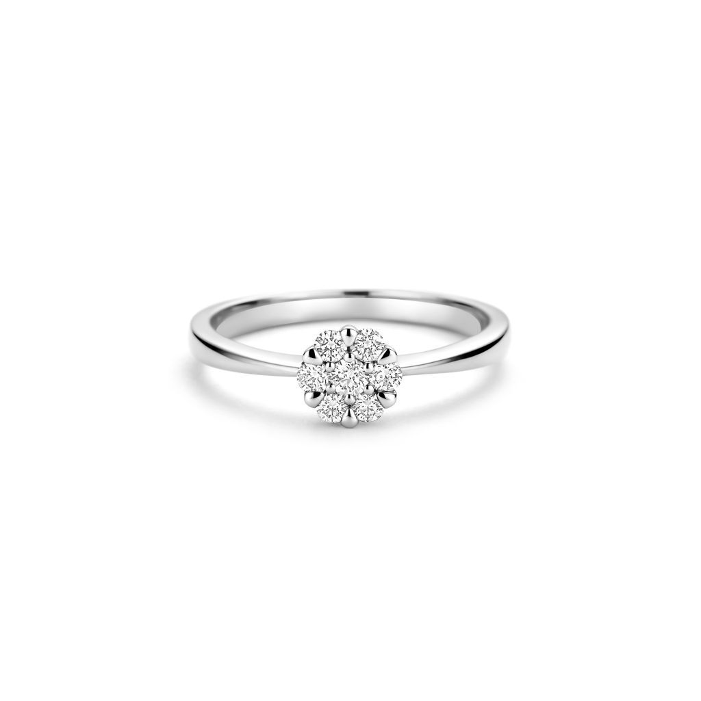 Schaap en Citroen Diamonds ring witgoud met diamant - #4 Schaap en Citroen Diamonds ring witgoud met diamant - #4