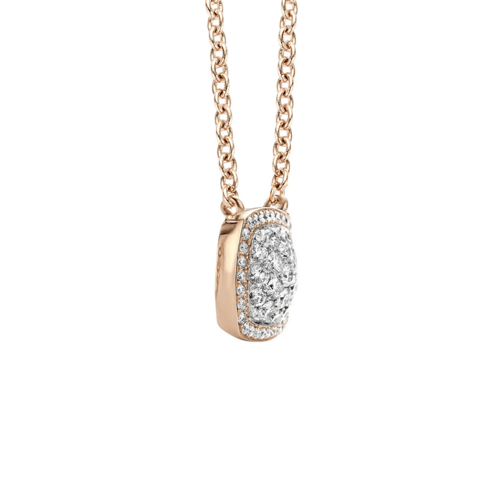Tirisi Jewelry Milano Exclusive collier roodgoud met diamant - TP9177D(2P) - #3 Tirisi Jewelry Milano Exclusive collier roodgoud met diamant - TP9177D(2P) - #3