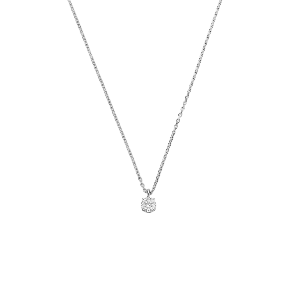 Schaap en Citroen Diamonds collier witgoud met diamant - #1 Schaap en Citroen Diamonds collier witgoud met diamant - #1
