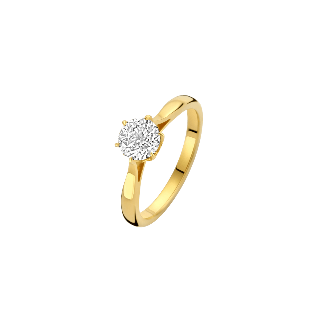 Schaap en Citroen Diamonds ring geelgoud met diamant - #1 Schaap en Citroen Diamonds ring geelgoud met diamant - #1