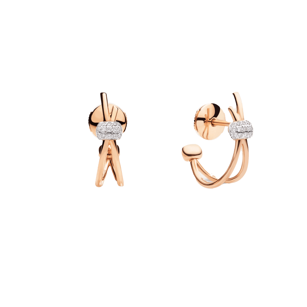 Pomellato Pomellato Together oorsieraad roodgoud met diamant - POC4012 O7WHR DB000 - #1 Pomellato Pomellato Together oorsieraad roodgoud met diamant - POC4012 O7WHR DB000 - #1
