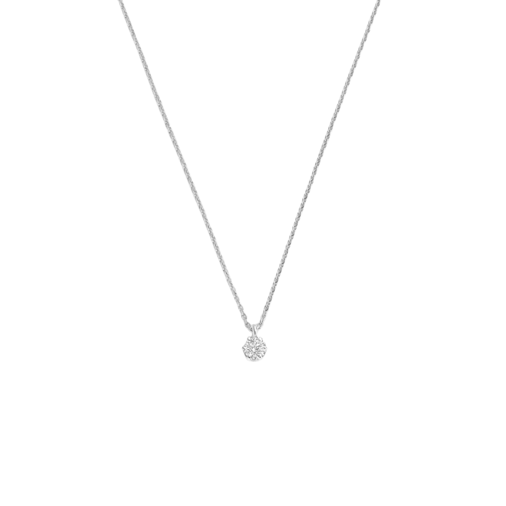 Schaap en Citroen Diamonds collier witgoud met diamant - #1 Schaap en Citroen Diamonds collier witgoud met diamant - #1