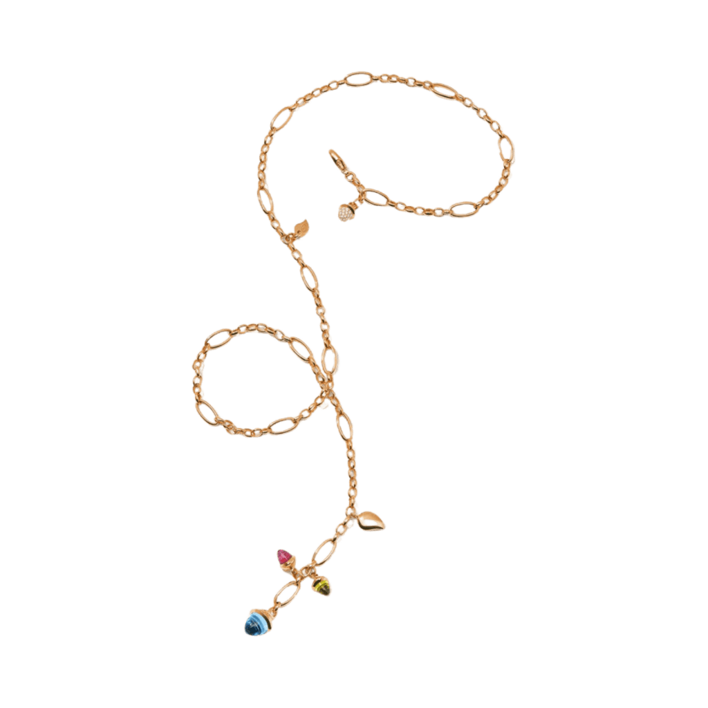 Tamara Comolli Mikado collier roodgoud met diversen kleurstenen - N-M-Del51-Can-p-rg - #3 Tamara Comolli Mikado collier roodgoud met diversen kleurstenen - N-M-Del51-Can-p-rg - #3
