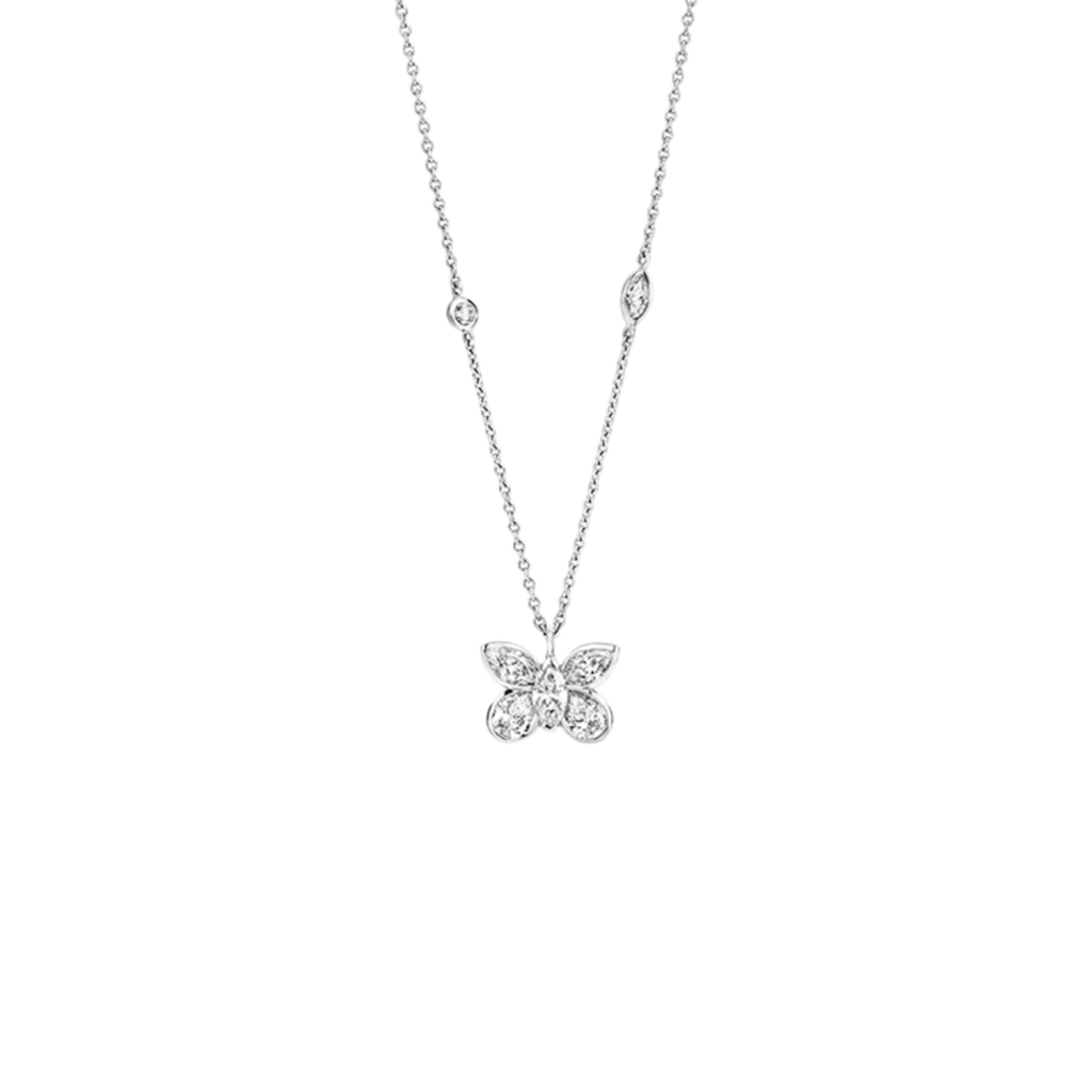 Schaap en Citroen Diamonds collier witgoud met diamant - #1 Schaap en Citroen Diamonds collier witgoud met diamant - #1