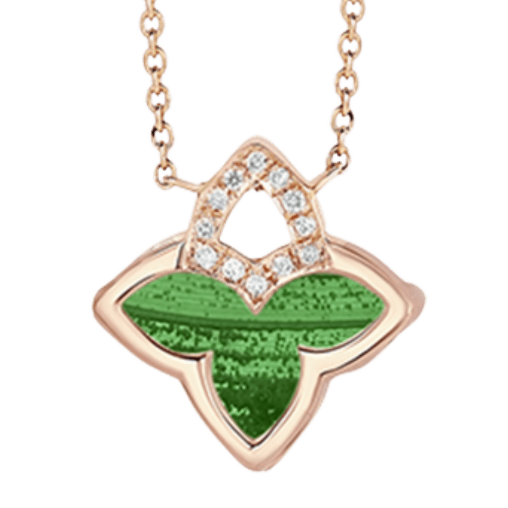 Tirisi Jewelry Seoul Flower Due collier roodgoud met diamant - TN2117MCP - #3 Tirisi Jewelry Seoul Flower Due collier roodgoud met diamant - TN2117MCP - #3