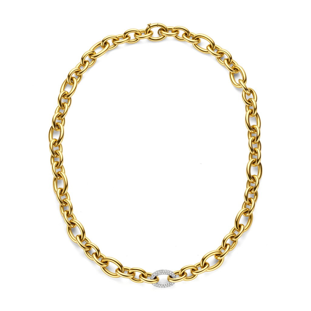 Schaap en Citroen Diamonds collier geelgoud met diamant - #4 Schaap en Citroen Diamonds collier geelgoud met diamant - #4