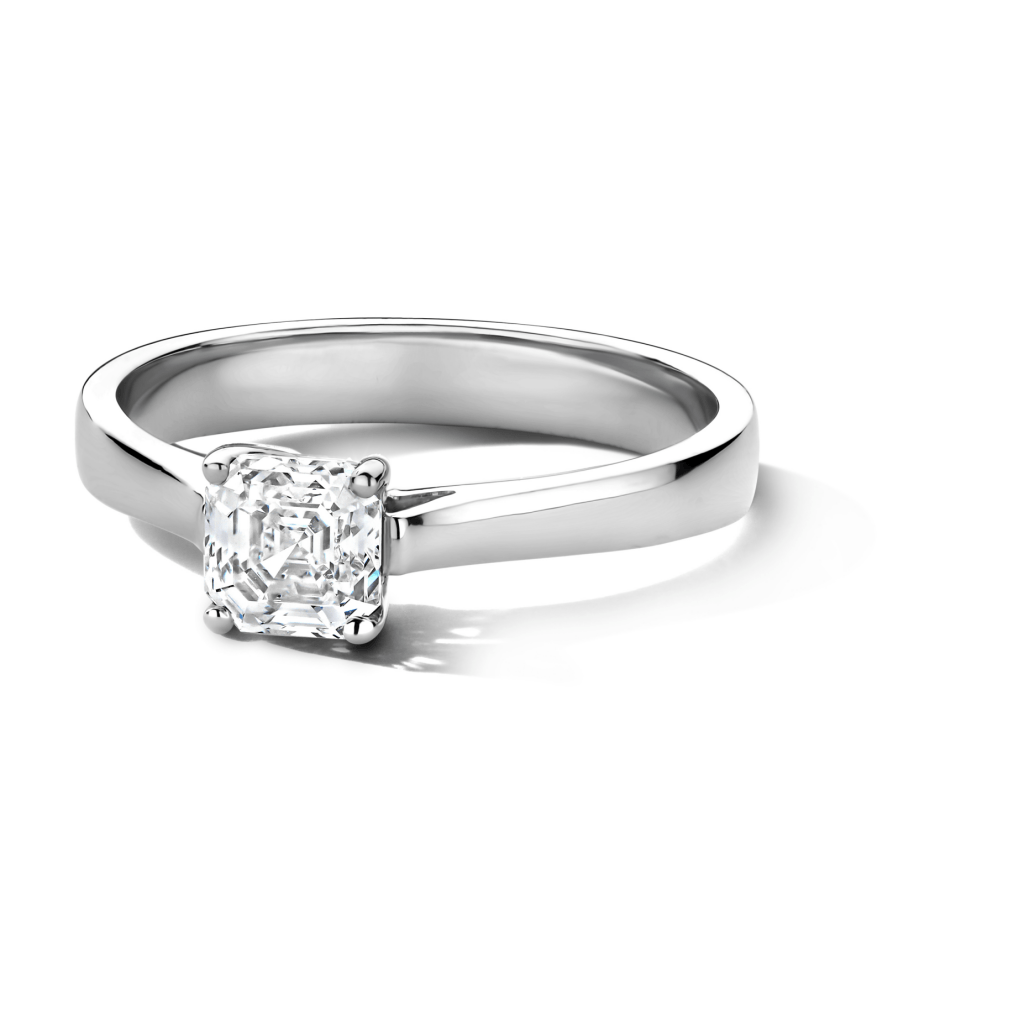 Royal Asscher Ingrid ring witgoud met diamant - R.239.RAC.18WG.3 GIA - #6 Royal Asscher Ingrid ring witgoud met diamant - R.239.RAC.18WG.3 GIA - #6
