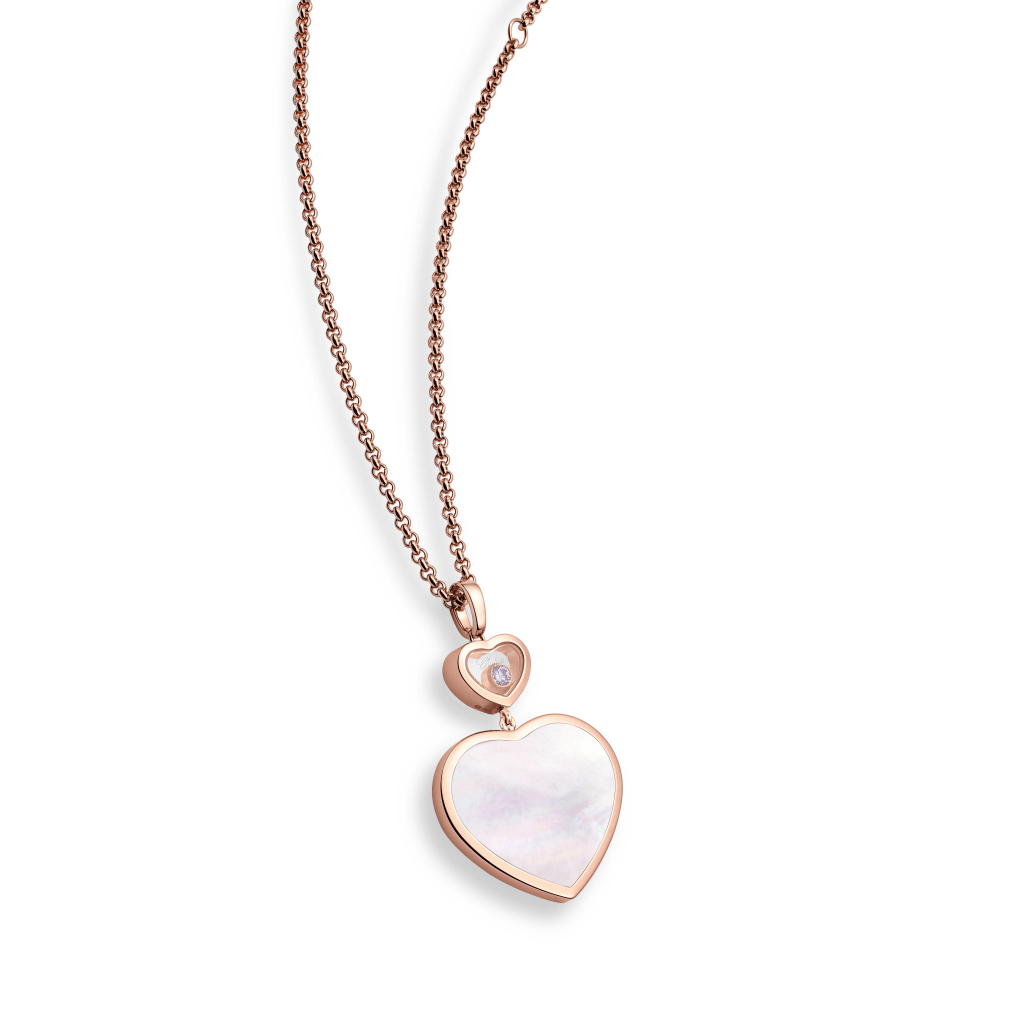 Chopard Happy Diamonds Happy Hearts collier roodgoud met diamant - 79A075-5301 - #5