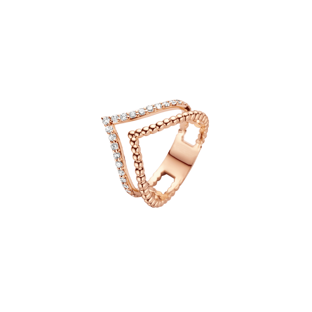 Schaap en Citroen Diamonds ring roodgoud met diamant - #2 Schaap en Citroen Diamonds ring roodgoud met diamant - #2