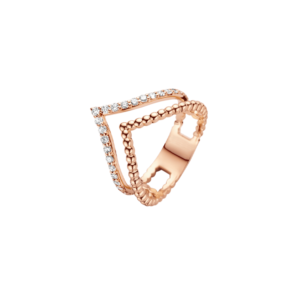 Schaap en Citroen Diamonds ring roodgoud met diamant - #1 Schaap en Citroen Diamonds ring roodgoud met diamant - #1