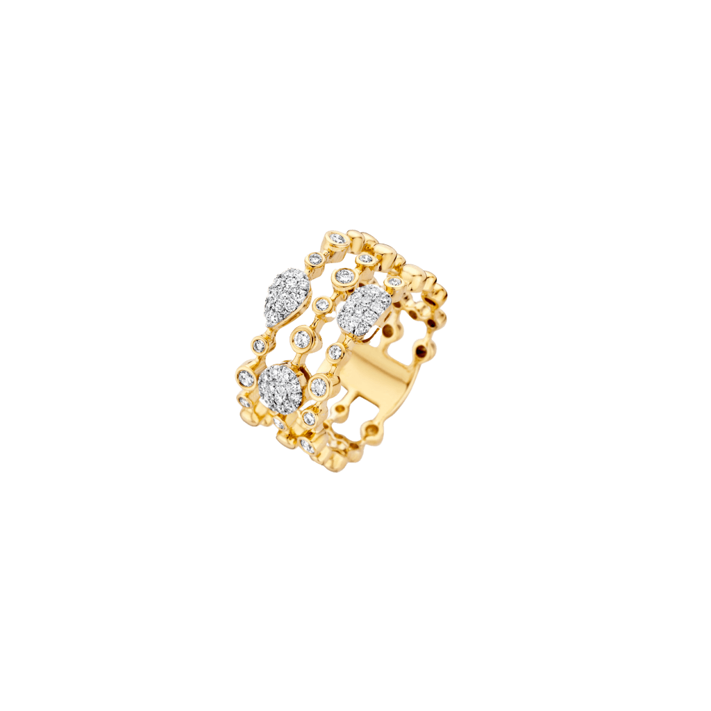 Tirisi Jewelry Venice ring geelgoud met diamant - TR9679D - #1 Tirisi Jewelry Venice ring geelgoud met diamant - TR9679D - #1