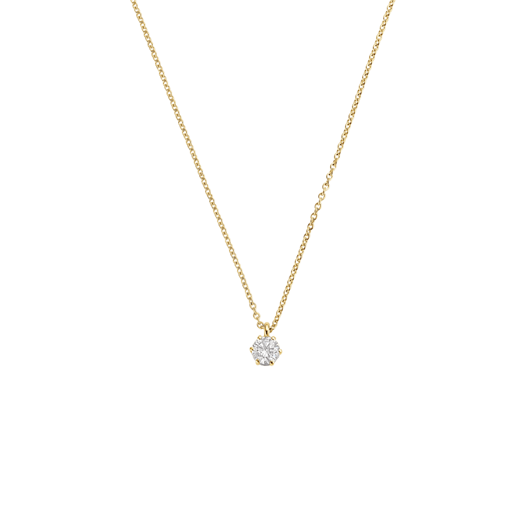 Schaap en Citroen Diamonds collier geelgoud met diamant - #1