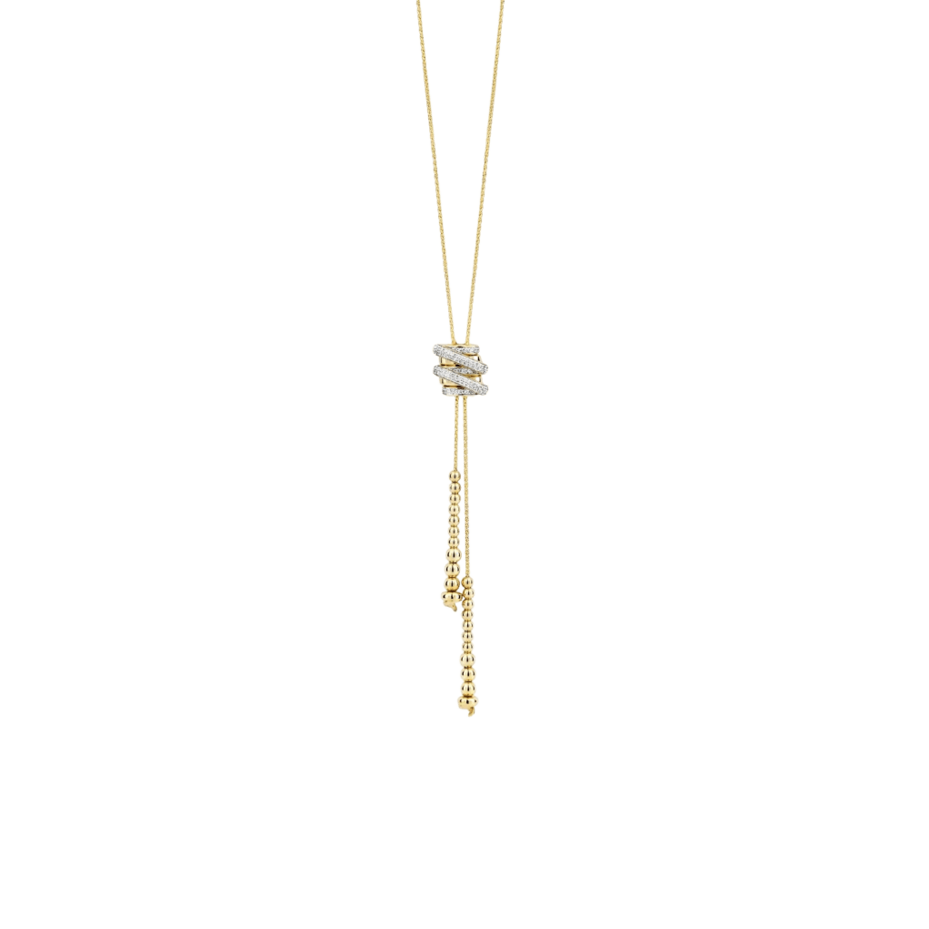 Tirisi Jewelry Amsterdam Swirl collier geelgoud - TN2139D(2T) - #1 Tirisi Jewelry Amsterdam Swirl collier geelgoud - TN2139D(2T) - #1