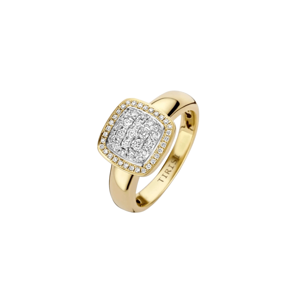Tirisi Jewelry Milano Exclusive ring geelgoud met diamant - TR9762D(2T) - #1 Tirisi Jewelry Milano Exclusive ring geelgoud met diamant - TR9762D(2T) - #1