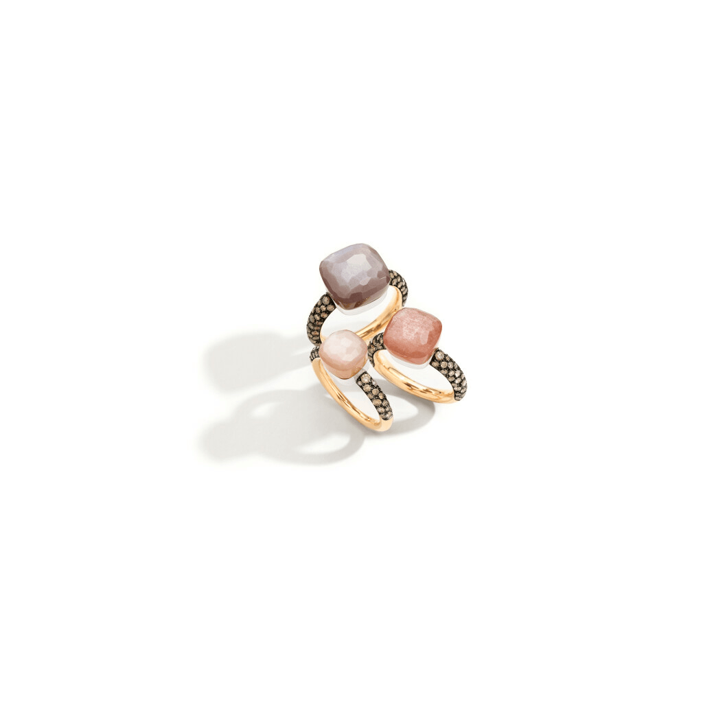 Pomellato Nudo Petit ring roodgoud met diamant - PAB7040 O6BKR BRADL - #3 Pomellato Nudo Petit ring roodgoud met diamant - PAB7040 O6BKR BRADL - #3