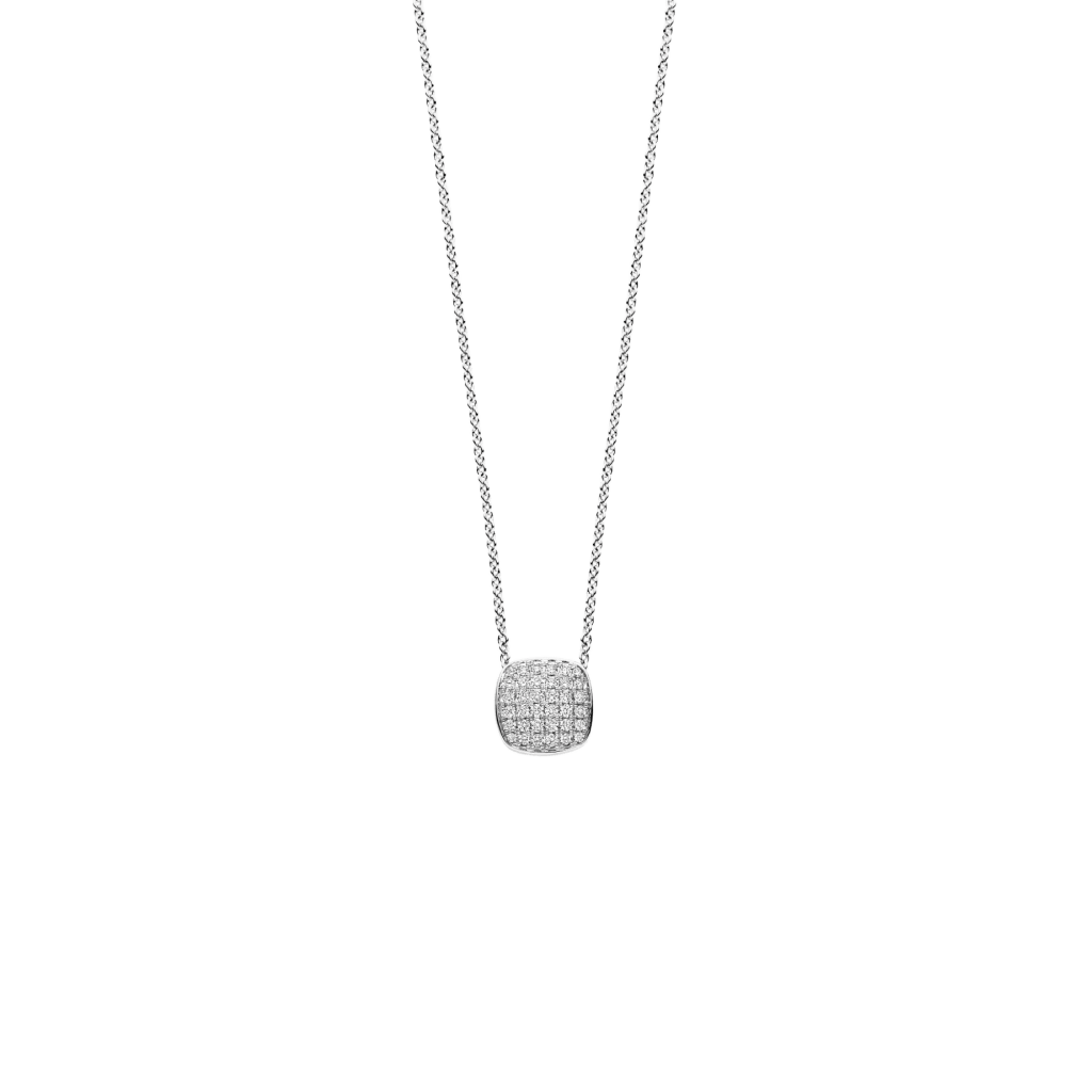 Tirisi Jewelry Amsterdam Stackables collier witgoud met diamant - TN2092DW - #1 Tirisi Jewelry Amsterdam Stackables collier witgoud met diamant - TN2092DW - #1