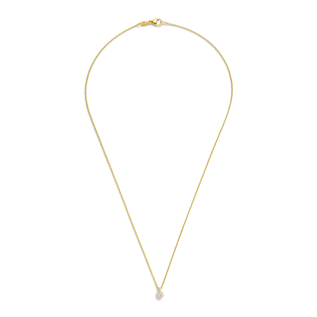 Schaap en Citroen Diamonds collier geelgoud met diamant - #4