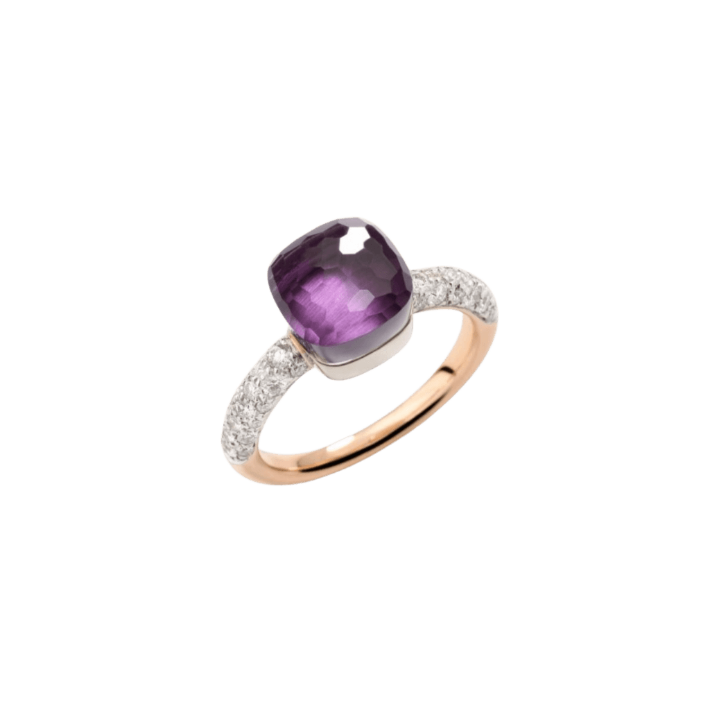 Pomellato Nudo Petit ring roodgoud met diamant - PAB7040 O6WHR DB0OI - #1 Pomellato Nudo Petit ring roodgoud met diamant - PAB7040 O6WHR DB0OI - #1