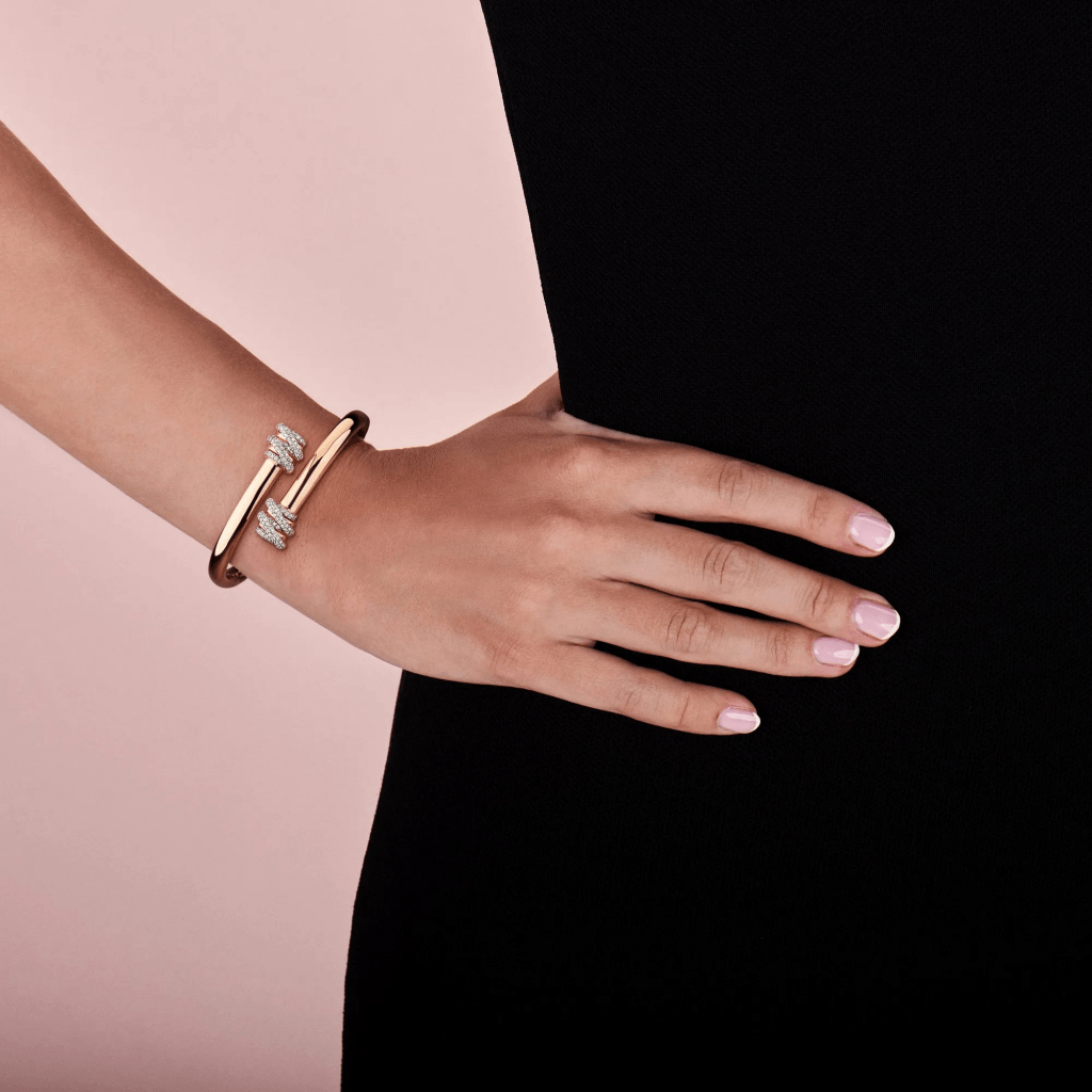 Tirisi Jewelry Amsterdam Swirl armband witgoud met diamant - TB2202DW - #6 Tirisi Jewelry Amsterdam Swirl armband witgoud met diamant - TB2202DW - #6