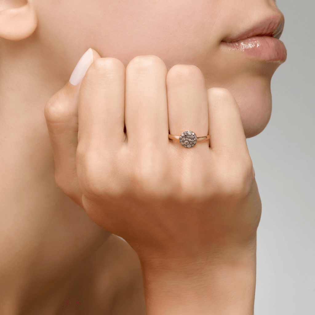 Pomellato Sabbia ring roodgoud met diamant - PAB4070 O7000 DBR00 - #4 Pomellato Sabbia ring roodgoud met diamant - PAB4070 O7000 DBR00 - #4