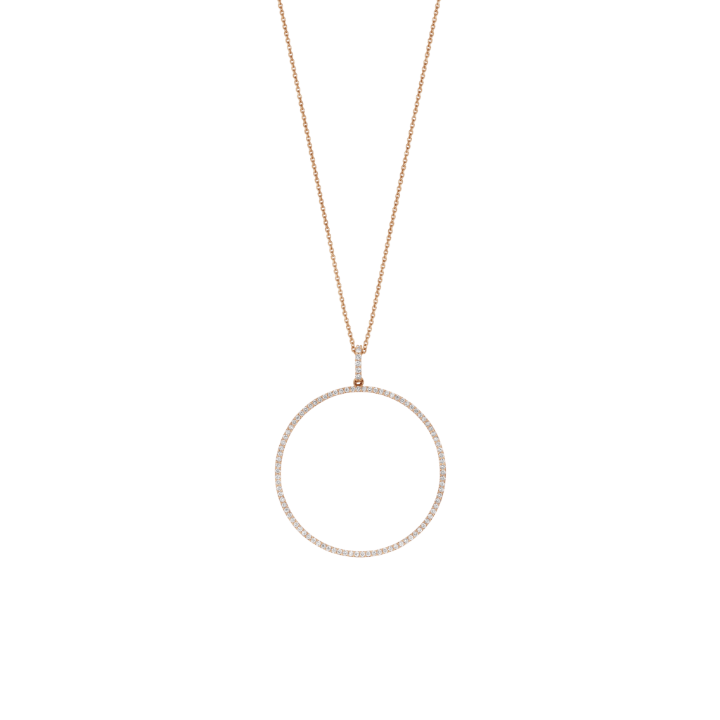 Schaap en Citroen Diamonds collier roodgoud met diamant - #1 Schaap en Citroen Diamonds collier roodgoud met diamant - #1