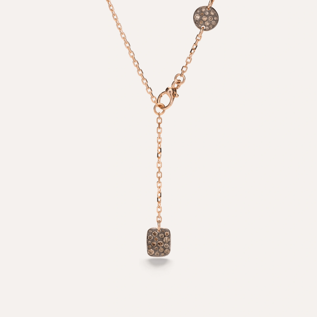 Pomellato Sabbia Lariat collier roodgoud met diamant - PCC0110 07BWR DBX00 - #2 Pomellato Sabbia Lariat collier roodgoud met diamant - PCC0110 07BWR DBX00 - #2