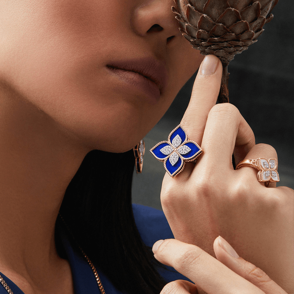 Roberto Coin Princess Flower ring roodgoud met diamant - ADV888RI1838_04 - #4 Roberto Coin Princess Flower ring roodgoud met diamant - ADV888RI1838_04 - #4