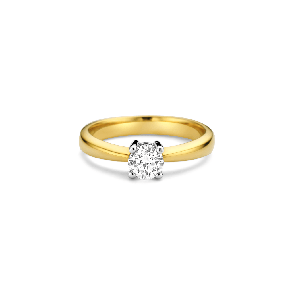 Schaap en Citroen Diamonds ring geelgoud met diamant - #4