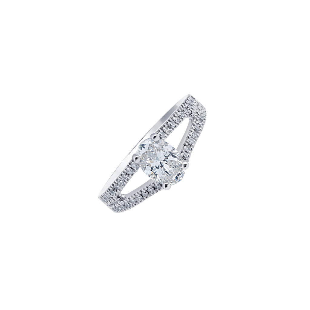 Mariana Ring - Royal Asscher - R.19055.RAOV.WG.6 HRD Mariana Ring - Royal Asscher - R.19055.RAOV.WG.6 HRD