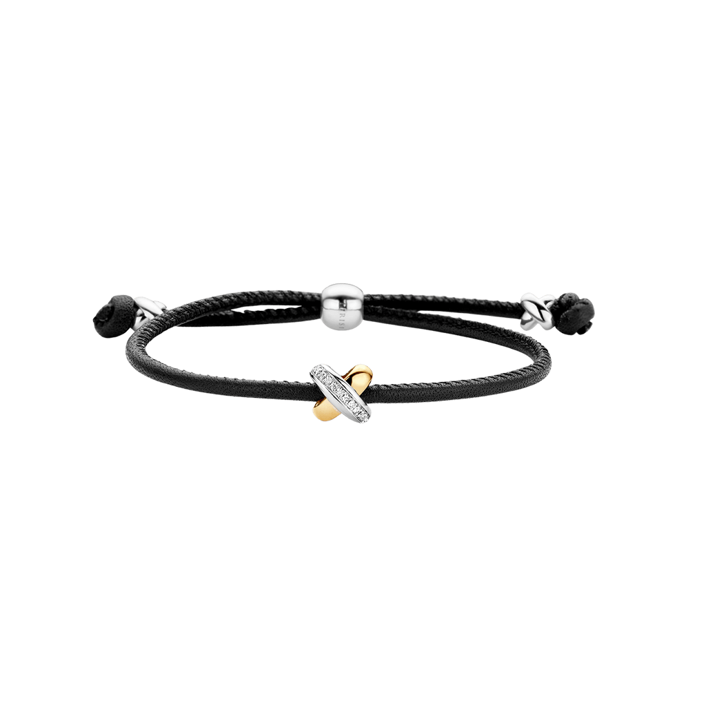Tirisi Moda Kisses armband geelgoud met diamant - TM2133BL(2T) - #4 Tirisi Moda Kisses armband geelgoud met diamant - TM2133BL(2T) - #4