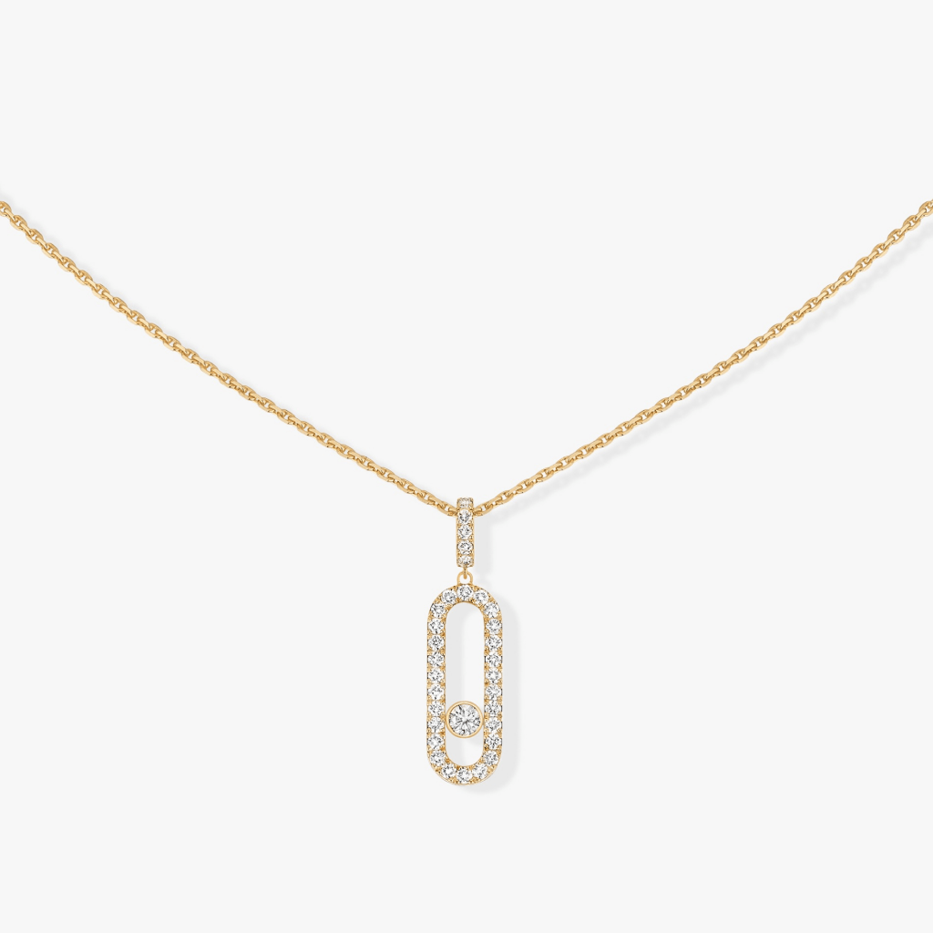 Messika Move Uno collier geelgoud met diamant - 12058-YG - #4 Messika Move Uno collier geelgoud met diamant - 12058-YG - #4