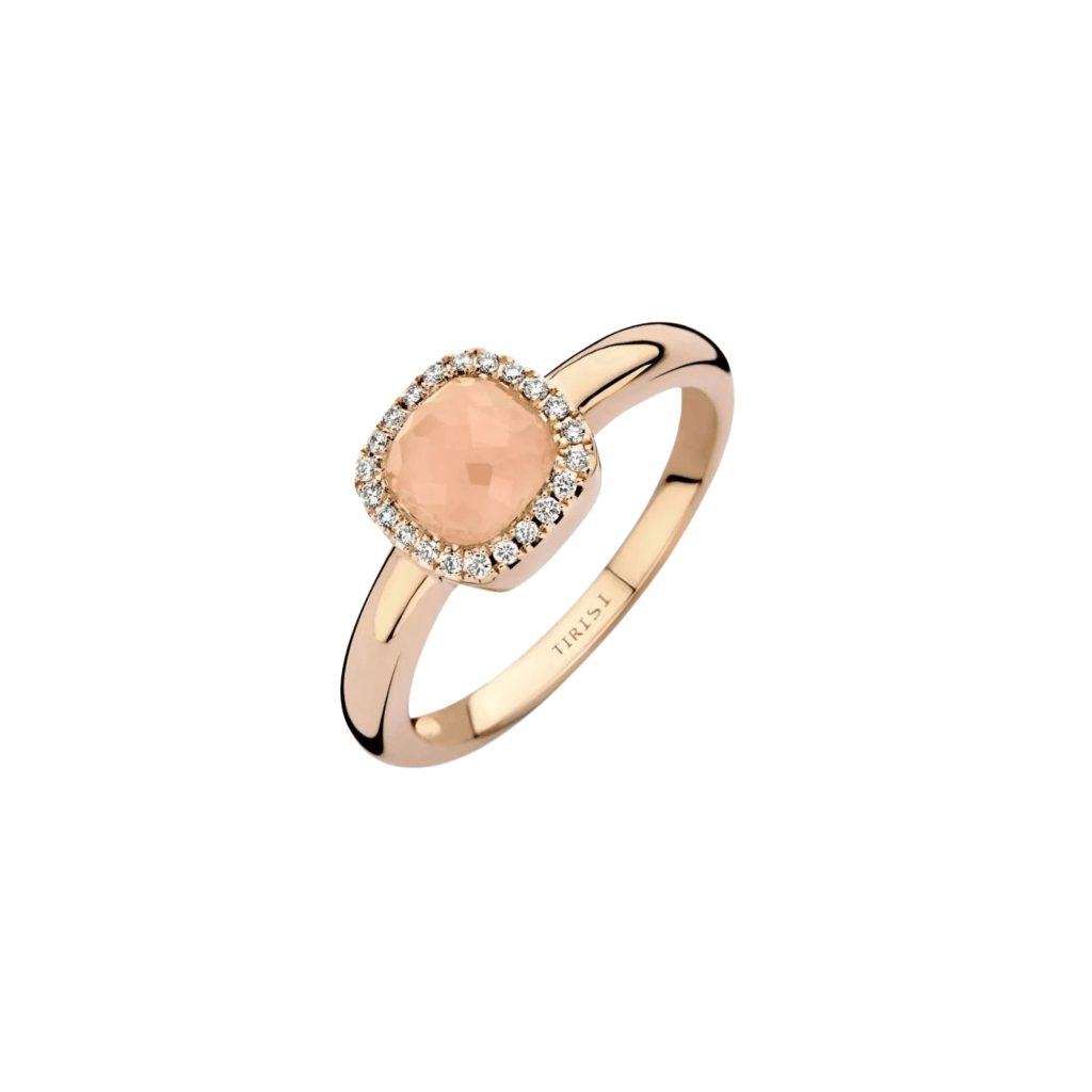 Tirisi Jewelry Milano Sweeties ring roodgoud met diamant - TR9624GUQP - #1 Tirisi Jewelry Milano Sweeties ring roodgoud met diamant - TR9624GUQP - #1