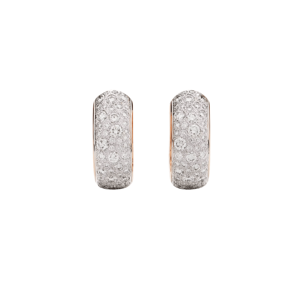 Pomellato Iconica oorsieraad roodgoud met diamant - POB7122 O7WHR DB000 - #2 Pomellato Iconica oorsieraad roodgoud met diamant - POB7122 O7WHR DB000 - #2