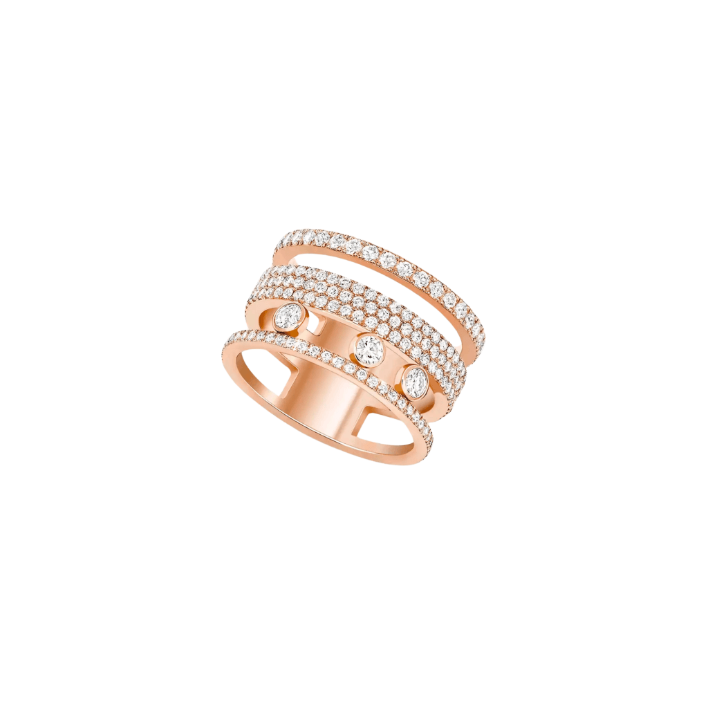 Messika Move Romane ring roodgoud met diamant - 7205-PG - #1