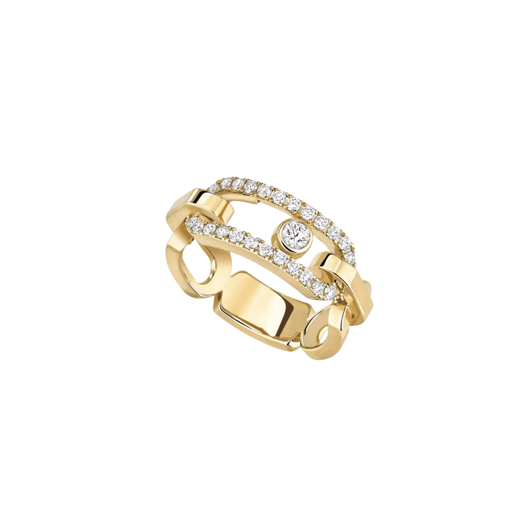 Messika Move Link ring geelgoud met diamant - 12728-YG - #1 Messika Move Link ring geelgoud met diamant - 12728-YG - #1