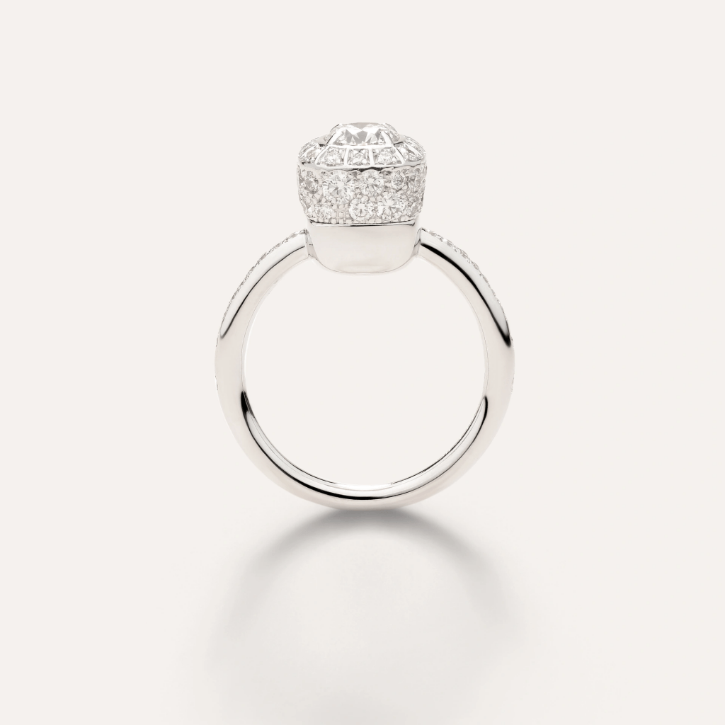 Pomellato Nudo Solitaire ring witgoud met diamant - PAC2100 FBWHR GV105 GIA - #3 Pomellato Nudo Solitaire ring witgoud met diamant - PAC2100 FBWHR GV105 GIA - #3