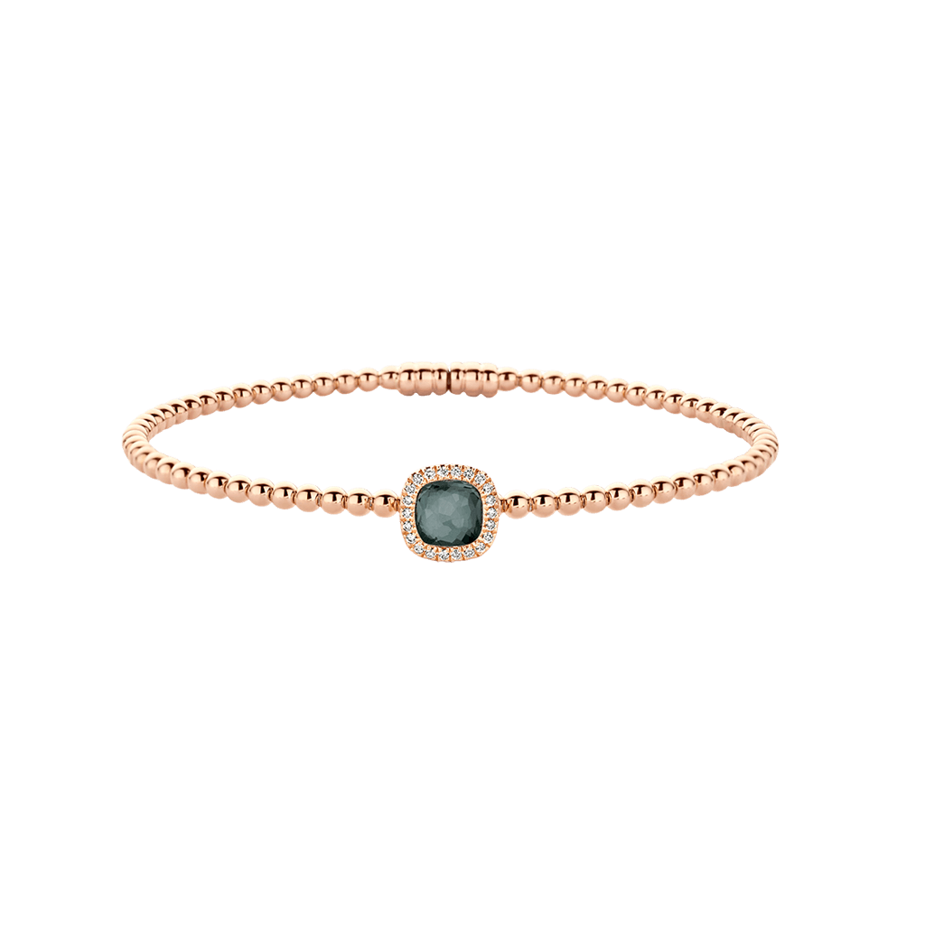 Tirisi Jewelry Milano Tre armband roodgoud met diamant - TB2181-1HMP - #2 Tirisi Jewelry Milano Tre armband roodgoud met diamant - TB2181-1HMP - #2